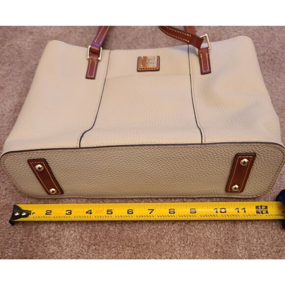 Dooney & Bourke Lexington Pebble Grain Bone Shoulder Handbag - Picture 12 of 16